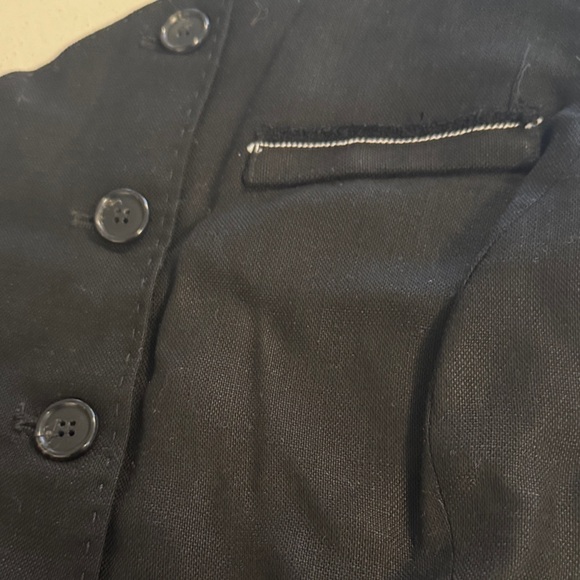 Zara Black Asymmetrical Button-Up Women's Top - New without Tag XS - Picture 2 of 7